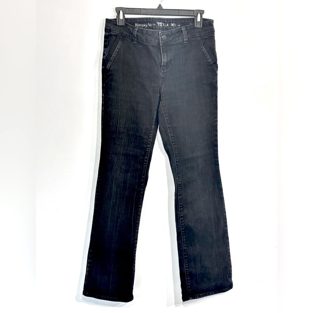 Simply Vera Vera Wang | Women's Black Denim Casual Jeans Size 6